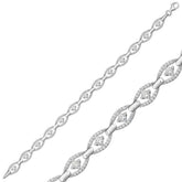 Silver Oval Waterway Women's Bracelet